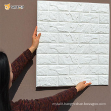 China Wholesale Hot Sales Moisture-Proof Home Decoration 3D Foam Wallpaper